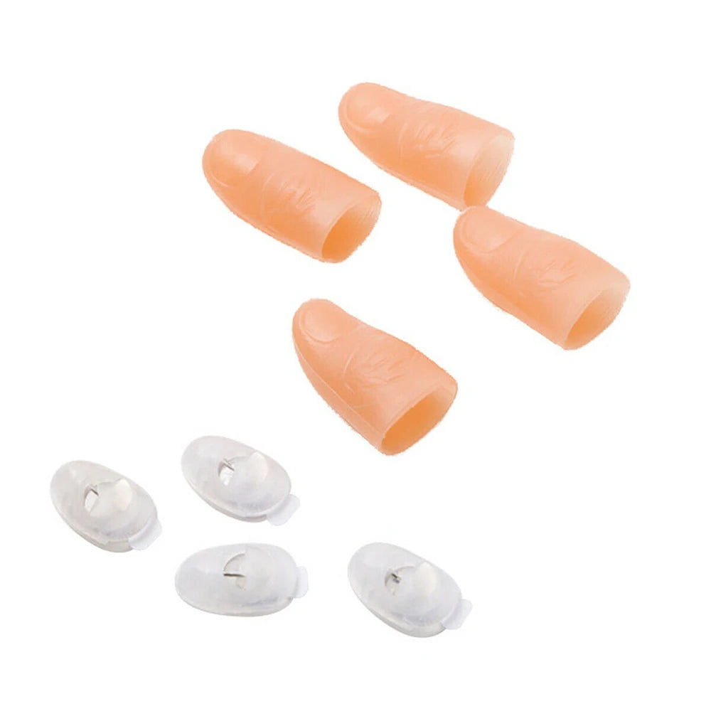 2/4PCS Magic Trick Fingers Thumbs with LED Battery Powered Magic Props Halloween Magic Trick Fingers Thumbs Toys for Child Adult