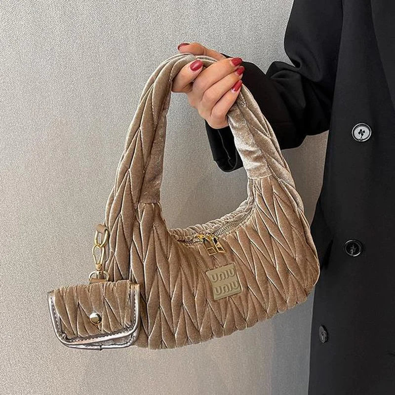 Luxury Brand Nylon Hobos Shoulder Bag for Women Handbag Clutch Purses 2023 New Brand Designer Evening Tote with Coin Purse