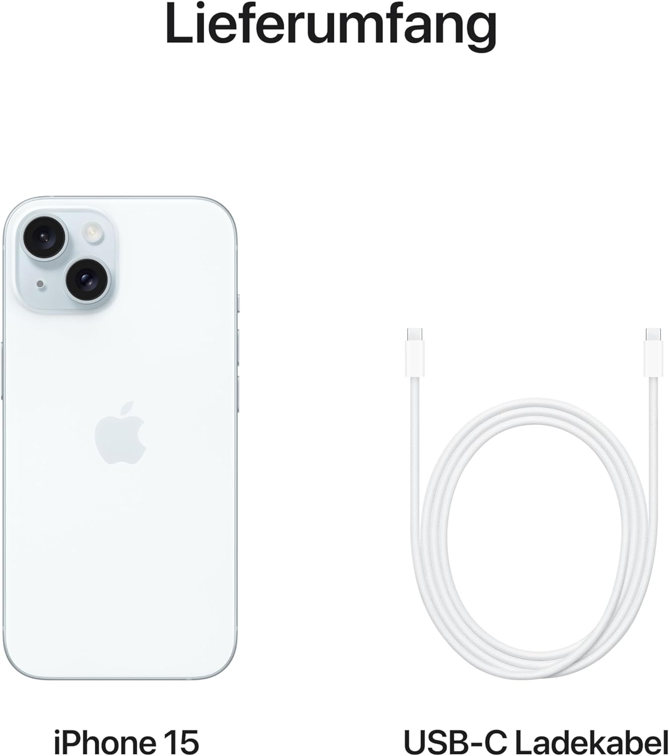 Apple iPhone 15 (256GB, Blue) – Dynamic Island, 48MP Camera, A16 Bionic Chip, Super Retina XDR Display, USB-C & 5G Connectivity
