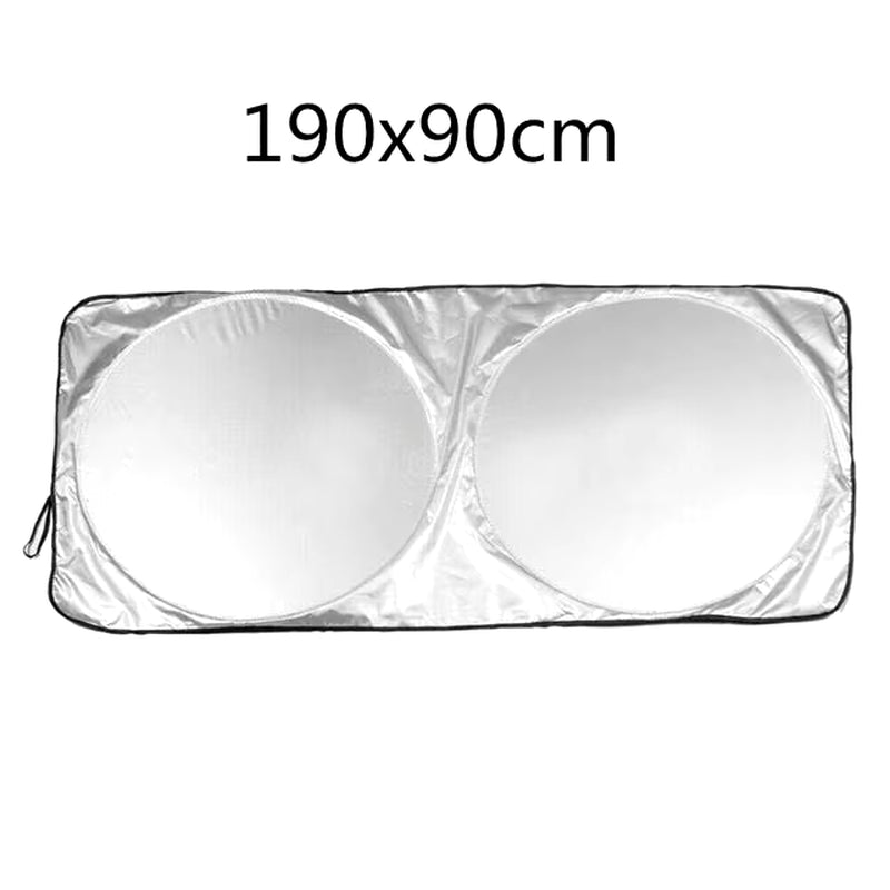 Universal UV Protection Car Window Sunshade - Front and Rear Windshield Cover for Snow, Ice, and Sun Protection