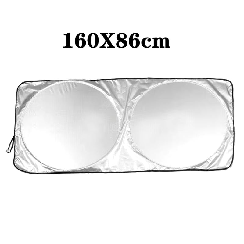 Universal UV Protection Car Window Sunshade - Front and Rear Windshield Cover for Snow, Ice, and Sun Protection