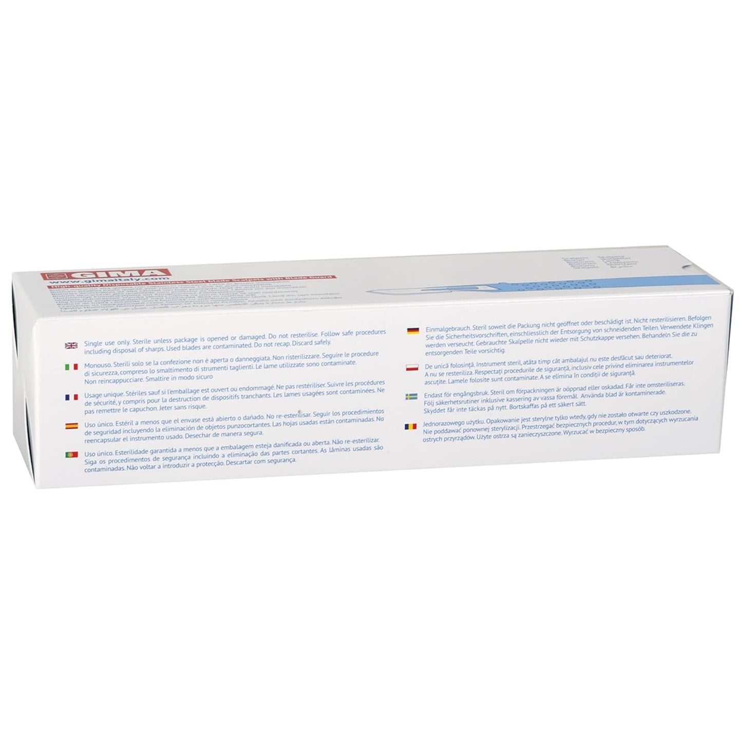 Sterile Disposable Scalpels, Standard Model No. 21 - Pack of 10, 27065