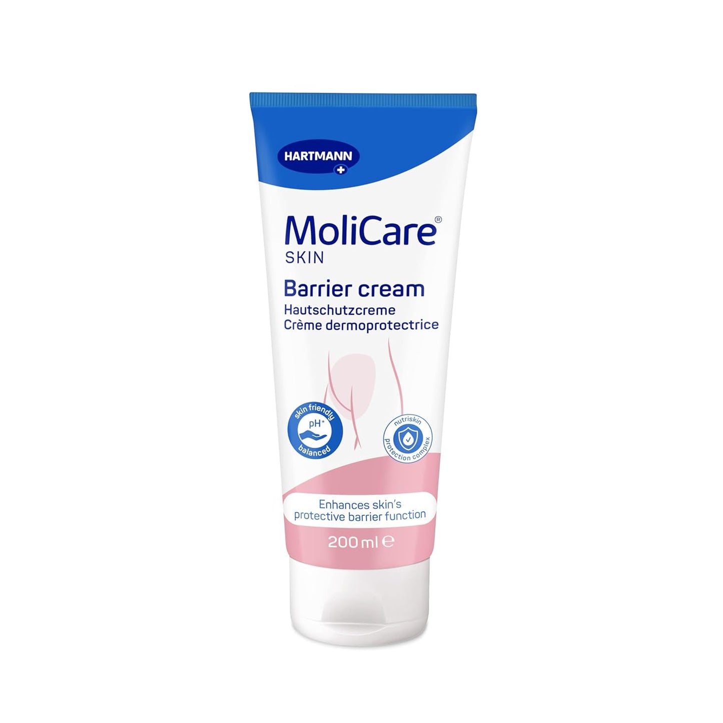 Molicare Skin Hautschutzcreme: Täglicher Schutz Vor Hautschädigender Feuchtigkeit, Wie Bei Inkontinenz, 200 Ml