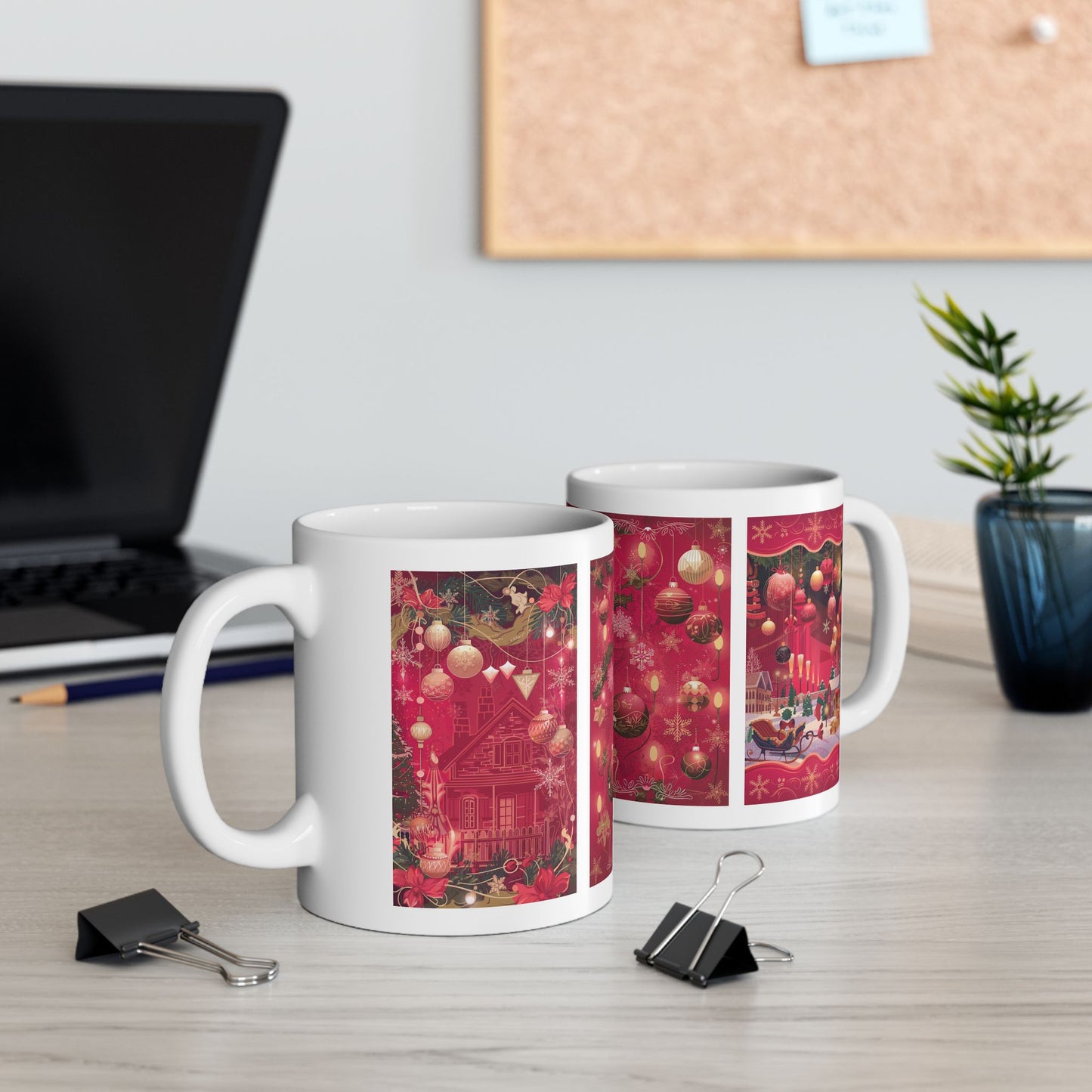 Christmas Village Mug | Holiday Magic Coffee Cup | Festive Winter Scene | Vintage Christmas Design | Christmas Mug | Christmas Lover Mug