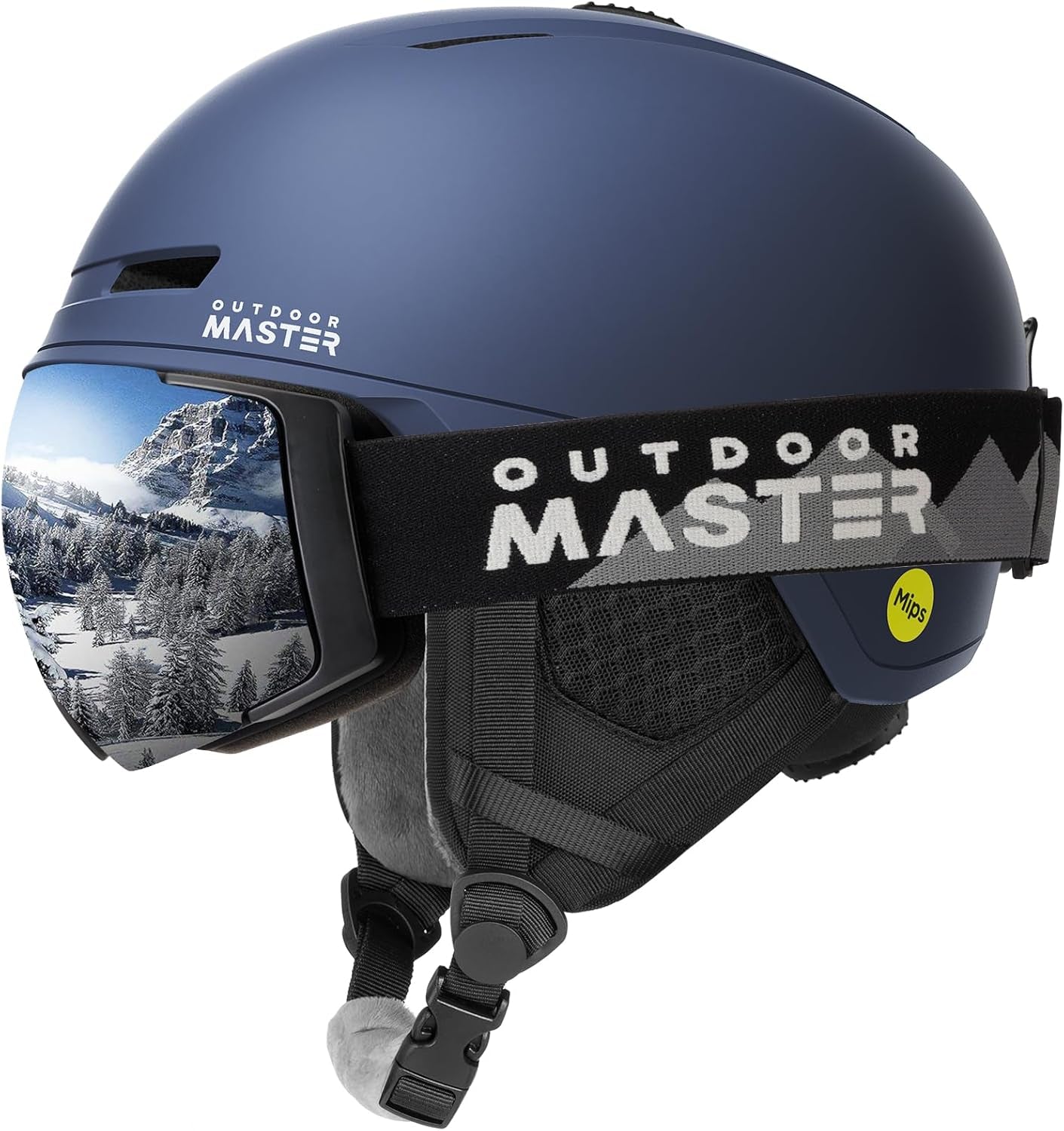 Outdoormaster MIPS Skihelm & Skibrille PRO Set – Verstellbarer Snowboardhelm und hochwertige Schneebrille für Herren, Damen und Junioren