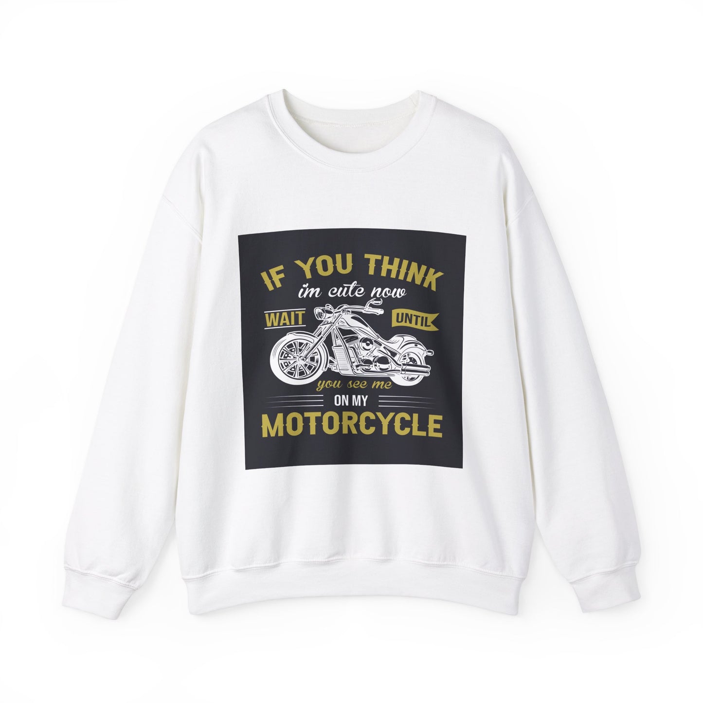 Motorcycle Biker T-Shirt | Funny Rider Quote | Chopper Enthusiast Gift | Biker Humor Tee | Unisex Heavy Blend™ Crewneck Sweatshirt