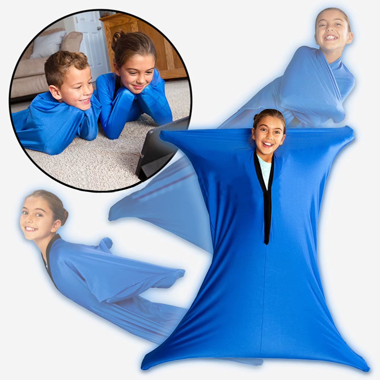Ultimate Comfort Stress-Relief Sensory Sock Wrap - Stretchy & Breathable Fun for Kids!