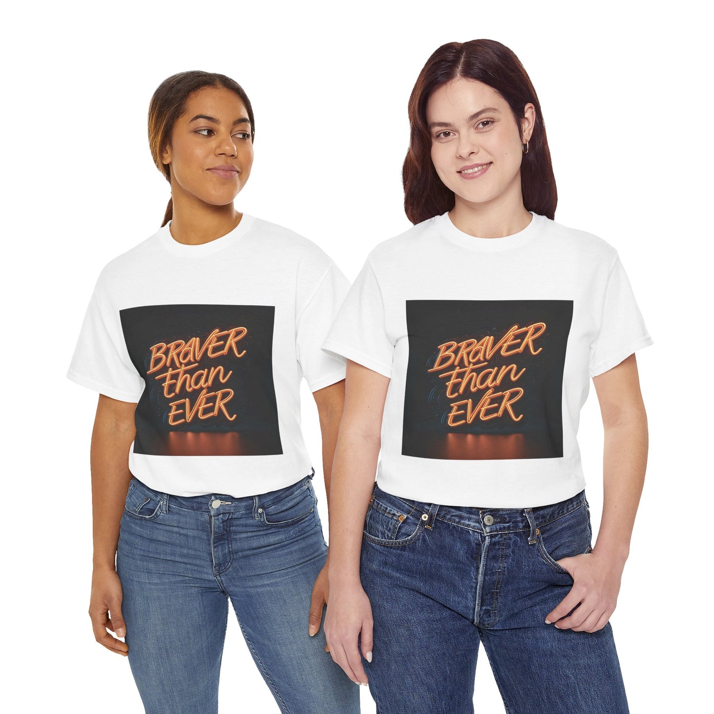 Braver Than Ever T-shirt | Motivational Mens Fitness Tee | Inspirational Workout Quote | Gym Motivation | Urban Style