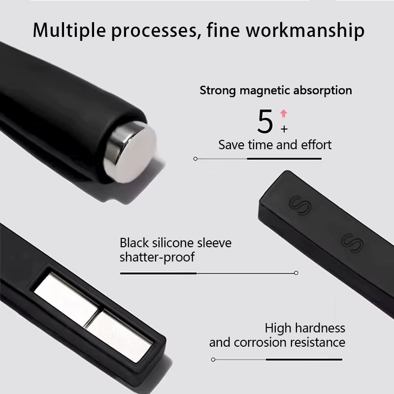 Upgrade Multifunctional Cat Eye Magnet 5IN1 Nail Art Magnet Stick with Sleeve DIY Cross Line Strip Effect Manicure Tools