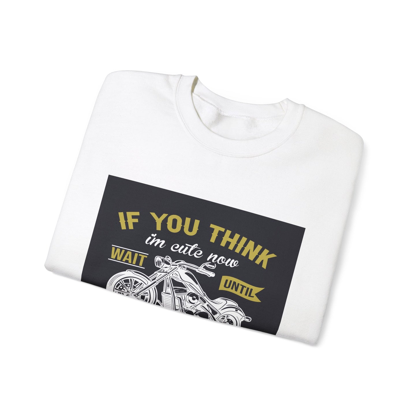 Motorcycle Biker T-Shirt | Funny Rider Quote | Chopper Enthusiast Gift | Biker Humor Tee | Unisex Heavy Blend™ Crewneck Sweatshirt