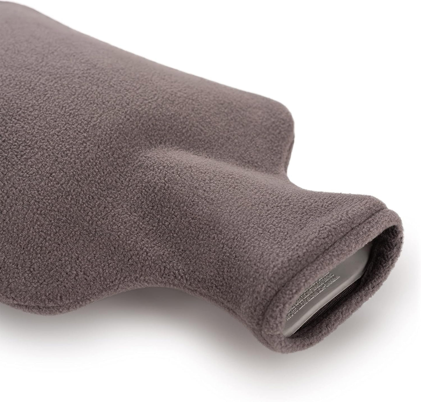 Blumtal Premium Wärmflasche Mit Bezug Aus Polar Fleece - Wärmeflasche Aus Naturkautschuk - Bettflasche Für Erwachsene - Hot Water Bag Luxus - Auslaufsichere Bettflasche - Weiche Bettflasche Grau