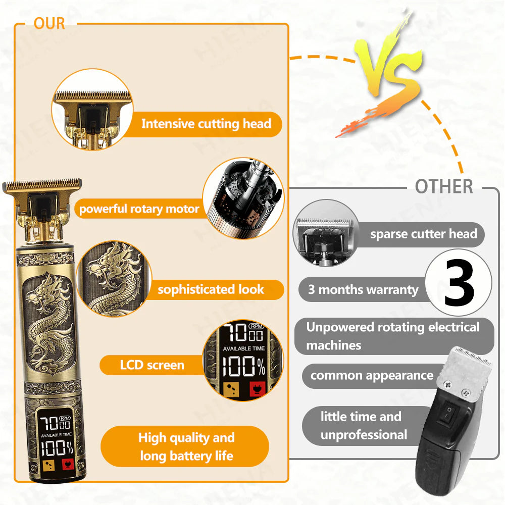 T9 USB Electric Hair Cutting Machine Rechargeable New Hair Clipper Man Shaver Trimmer for Men Barber Professional Beard Trimmer