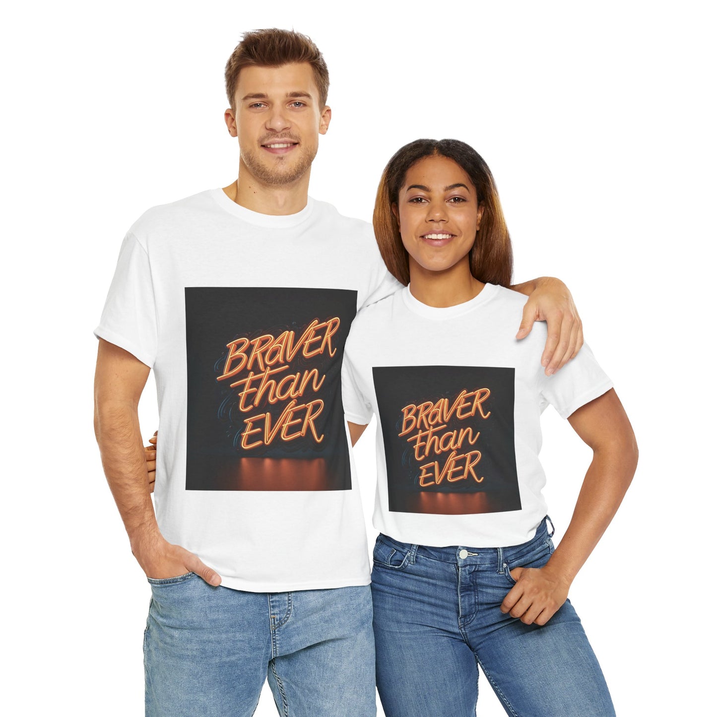 Braver Than Ever T-shirt | Motivational Mens Fitness Tee | Inspirational Workout Quote | Gym Motivation | Urban Style