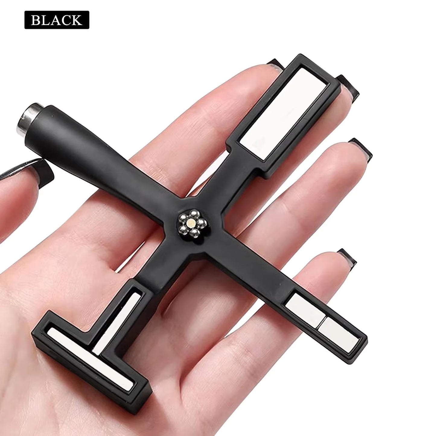 Upgrade Multifunctional Cat Eye Magnet 5IN1 Nail Art Magnet Stick with Sleeve DIY Cross Line Strip Effect Manicure Tools