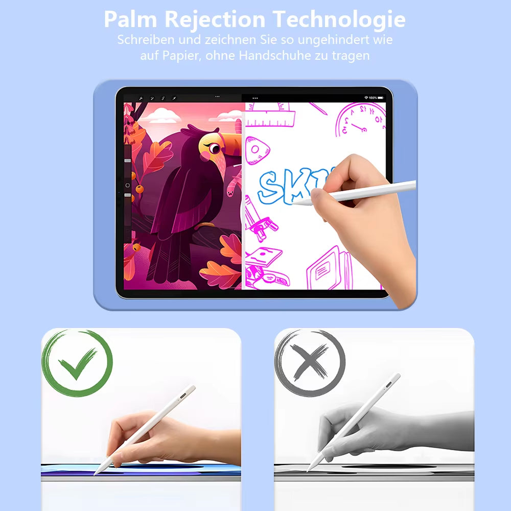 Stylus Pen Ipad Palm Rejection Power Display for Ipad Pencil Accessories 2022 2021 2020 2019 2018 Pro Air Mini Stylus