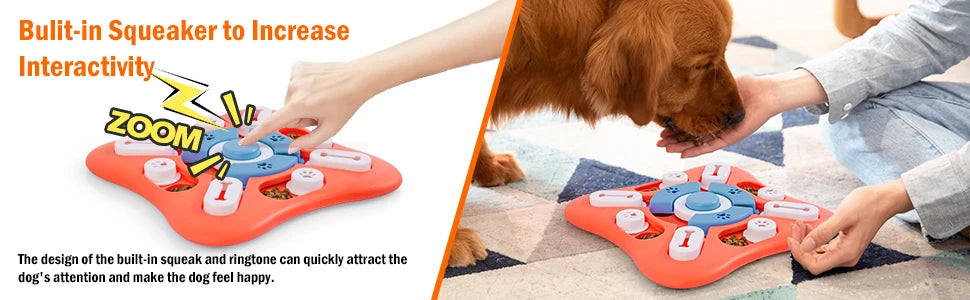 Dog Puzzle Toys for IQ Training & Mental Enrichment, Interactive Dog Toys for Large Medium Small Dogs,Dog Treat Puzzle Dispensin