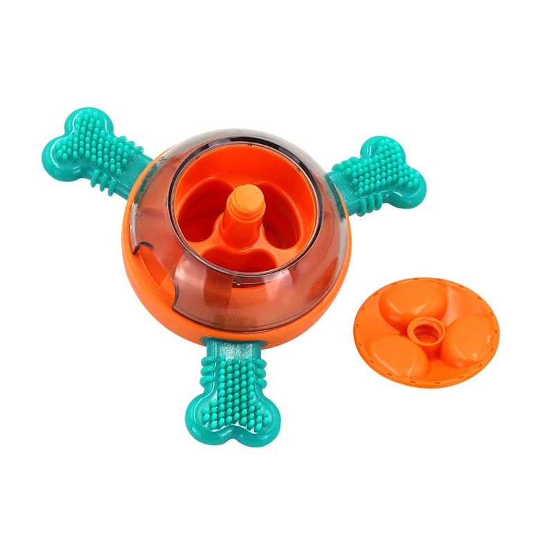 Pet supplies: UFO shaped tumbler, leakage ball, cat dog automatic feeder, dog puzzle and boredom relief tool, dog grinding toy