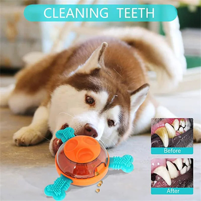 Pet supplies: UFO shaped tumbler, leakage ball, cat dog automatic feeder, dog puzzle and boredom relief tool, dog grinding toy