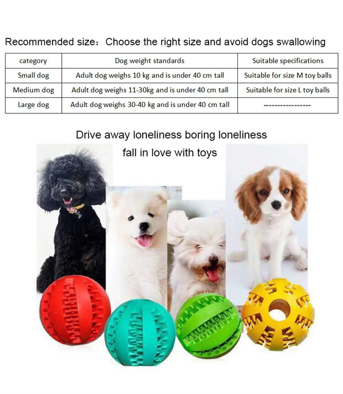 Natural Rubber Pet Dog Toys Dog Chew Toys Tooth Cleaning Treat Ball Extra-tough Interactive Elasticity Ball5cm for Pet Products