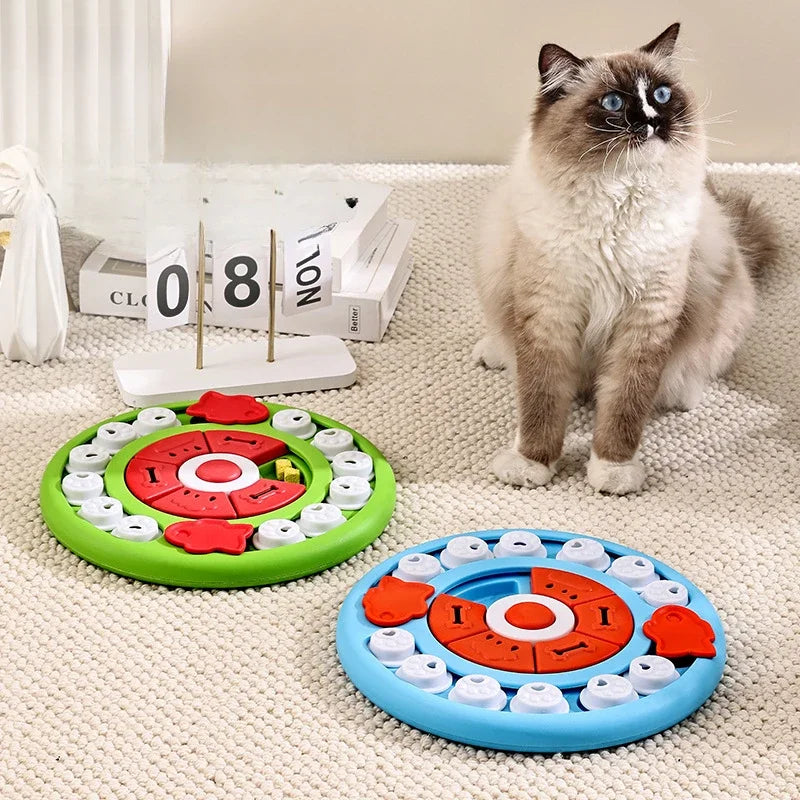 Anti-Choking Tableware Dog Licking Plate Pet Supplies Dog Puzzle Toys Slow Feeder Interactive Increase Puppy IQ Food Dispenser