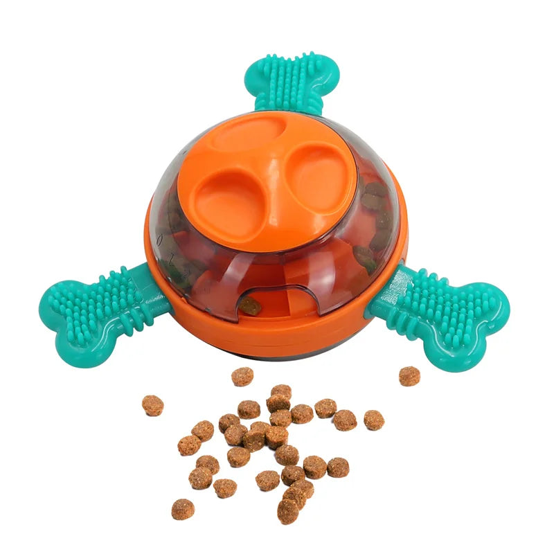Pet supplies: UFO shaped tumbler, leakage ball, cat dog automatic feeder, dog puzzle and boredom relief tool, dog grinding toy
