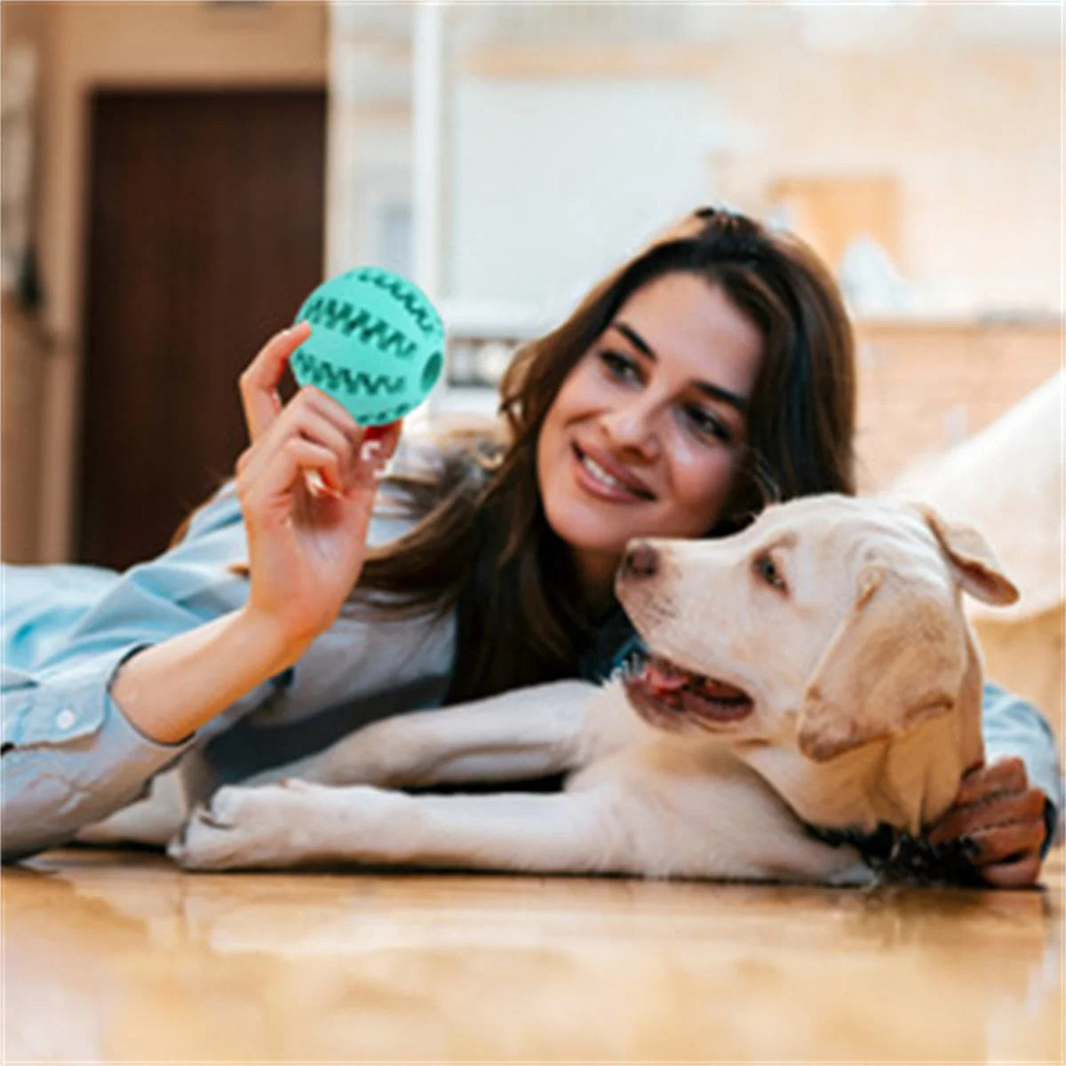 Natural Rubber Pet Dog Toys Dog Chew Toys Tooth Cleaning Treat Ball Extra-tough Interactive Elasticity Ball5cm for Pet Products