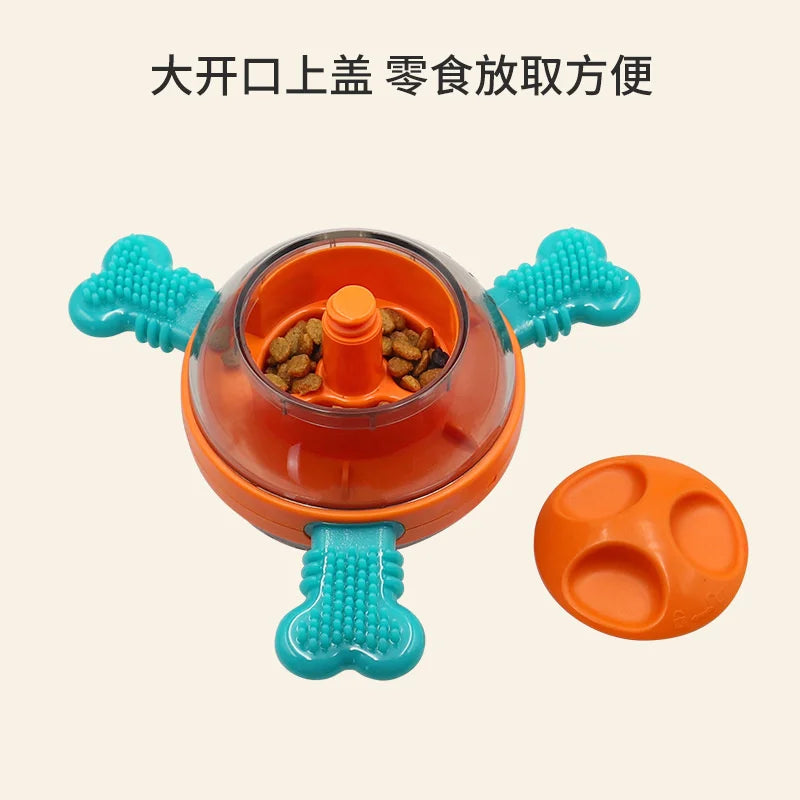 Pet supplies: UFO shaped tumbler, leakage ball, cat dog automatic feeder, dog puzzle and boredom relief tool, dog grinding toy