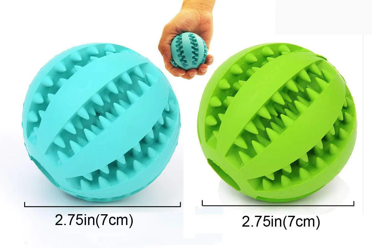 Natural Rubber Pet Dog Toys Dog Chew Toys Tooth Cleaning Treat Ball Extra-tough Interactive Elasticity Ball5cm for Pet Products