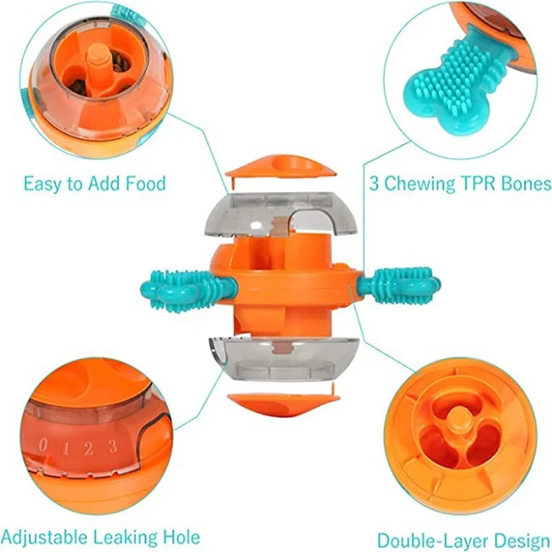 Pet supplies: UFO shaped tumbler, leakage ball, cat dog automatic feeder, dog puzzle and boredom relief tool, dog grinding toy
