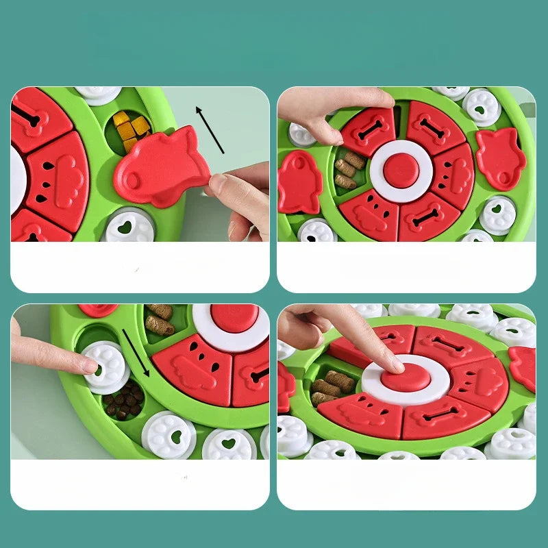 Anti-Choking Tableware Dog Licking Plate Pet Supplies Dog Puzzle Toys Slow Feeder Interactive Increase Puppy IQ Food Dispenser