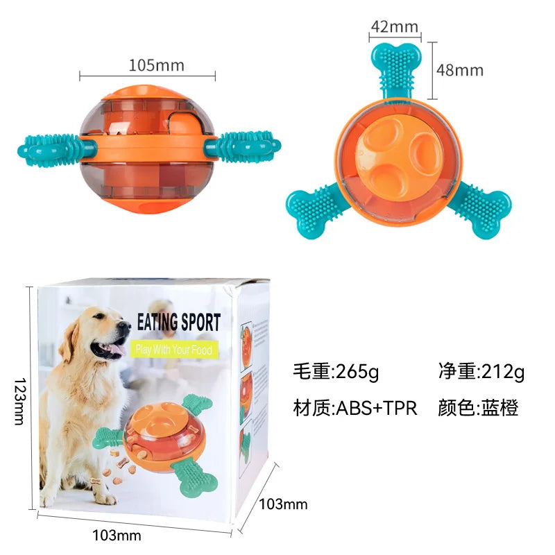 Pet supplies: UFO shaped tumbler, leakage ball, cat dog automatic feeder, dog puzzle and boredom relief tool, dog grinding toy