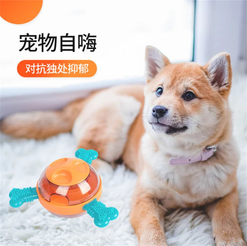 Pet supplies: UFO shaped tumbler, leakage ball, cat dog automatic feeder, dog puzzle and boredom relief tool, dog grinding toy