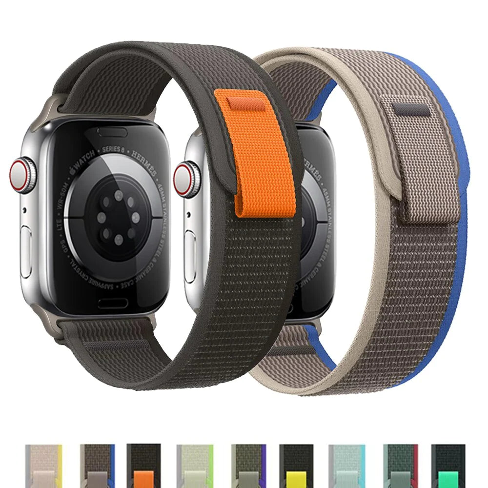 Strap for Apple Watch Band Trail Loop 44Mm 45Mm 49Mm 40Mm 41Mm 42Mm 45 Mm Nylon Correa Bracelet Iwatch Series 7 SE 6 3 5 Ultra 8