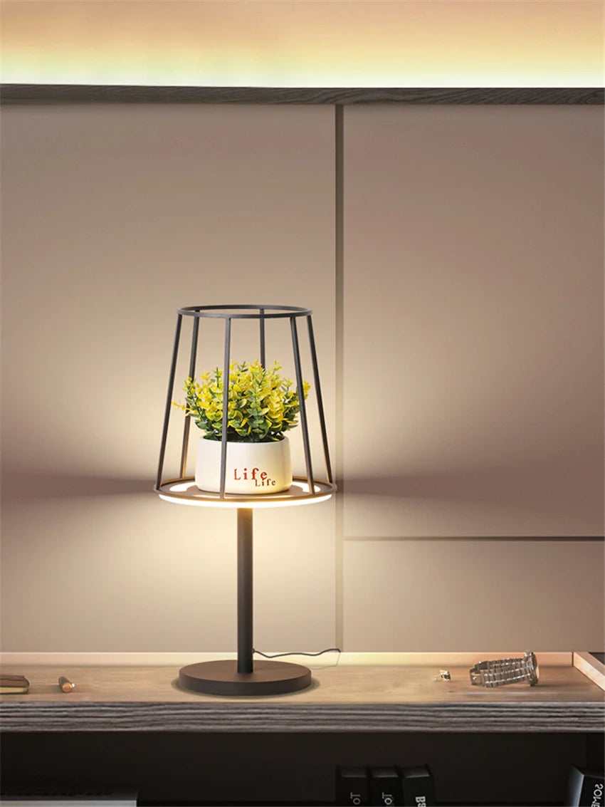 Modern Set Racks Table Lamps Dimming Bedroom Dining Room Nordic Girl Modern Romantic Study Room LED Desk Lights Deco Lighting