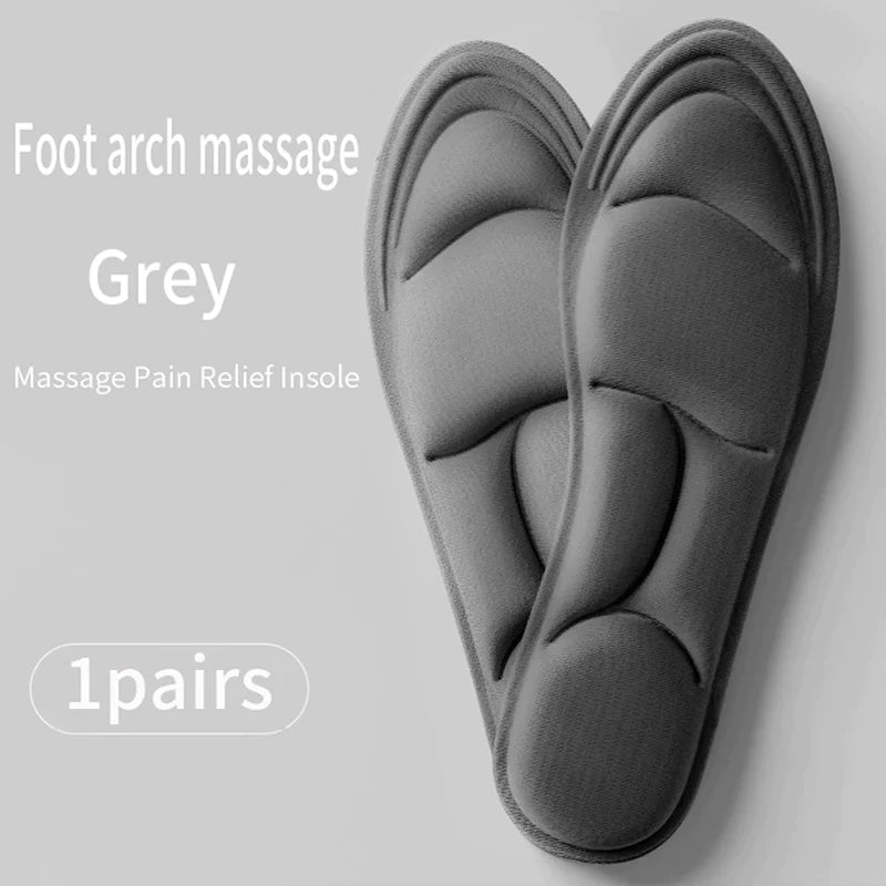5D Insoles for Shoes Women Breathable Running Sport Insole Feet Arch Support Plantar Fasciitis Shoe Pads Memory Foam Shoe Sole