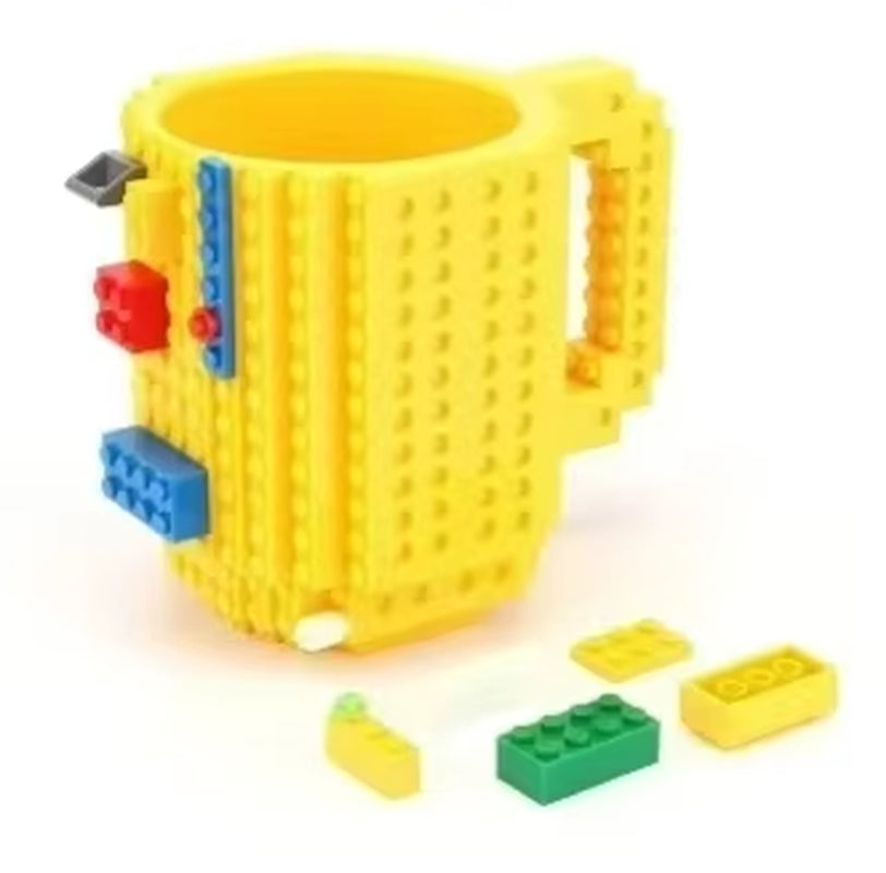 350ml Creative Building Block Mug - Versatile Coffee and Water Holder