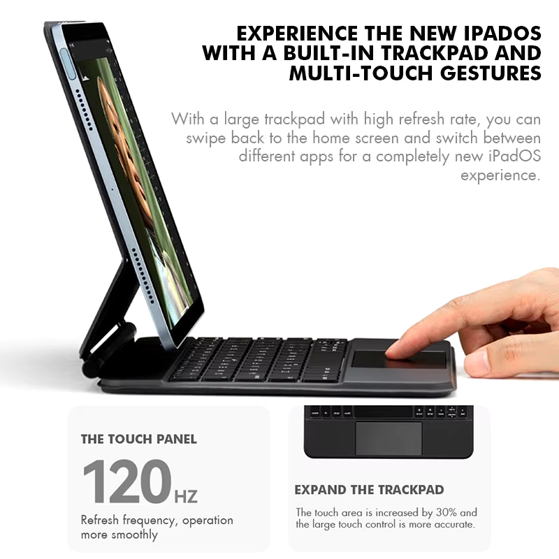 Backlight Magic Keyboard for Ipad Air 6 2024 Case for Ipad Air 11 Inch Case Ipad Air 5 Air 4 10.9 Inch Cover Folio