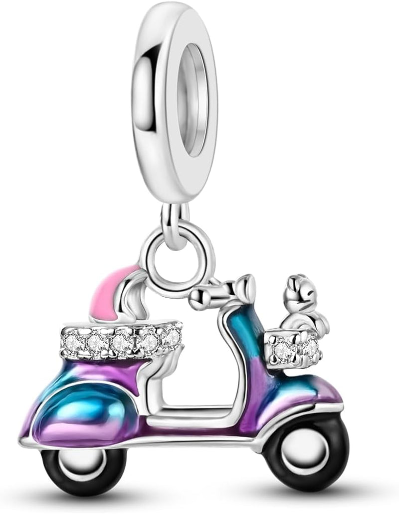 MULA Charms Anhänger Silber 925 Für Armbänder, Kompatibel Mit Europäischen Armbändern Und Halskette Für Frauen