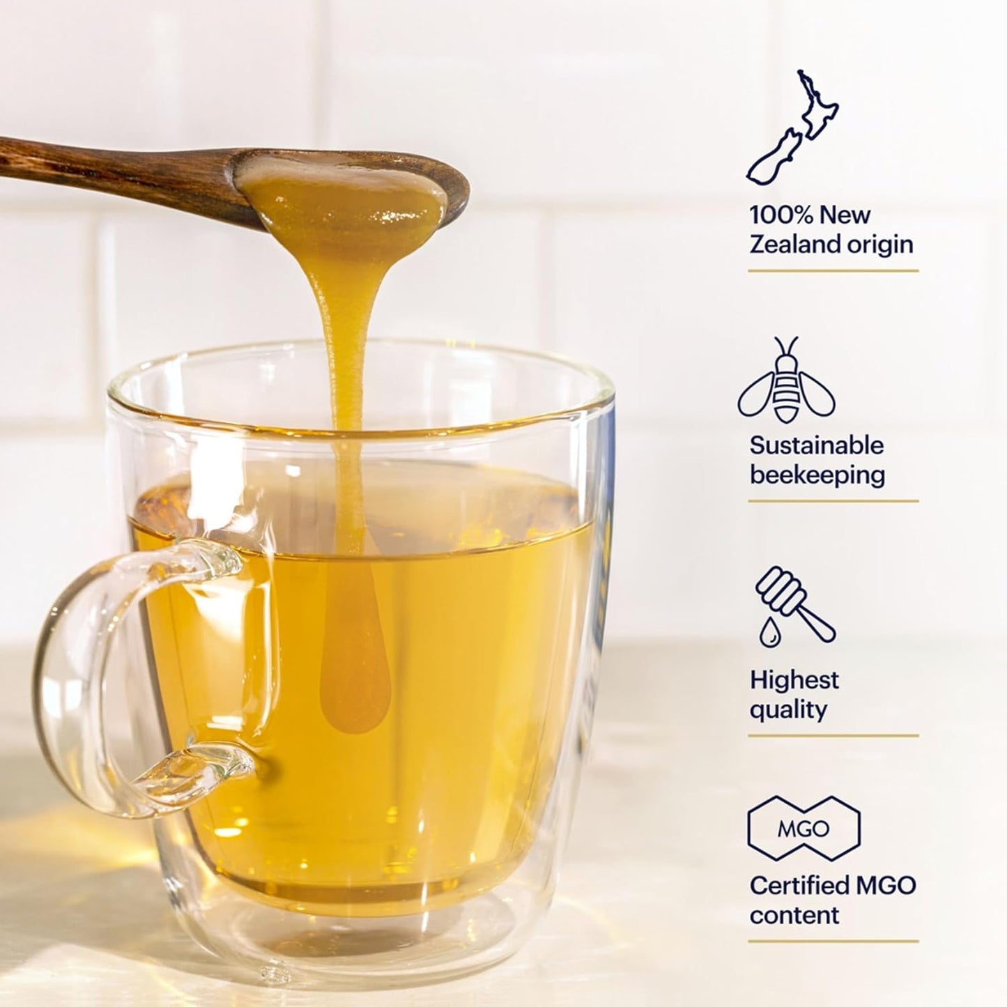 Manuka Health - Manuka Honig MGO 400+ 500G, Hergestellt Und Abgefüllt in Neuseeland Mit Zertifiziertem Methylglyoxal Gehalt, Natürlicher Manuka Honig Von Der Manukapflanze, 100% Manuka, Vegetarisch