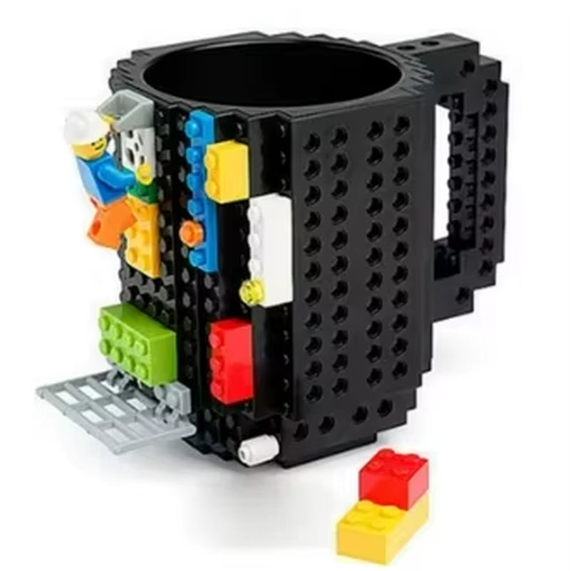 350ml Creative Building Block Mug - Versatile Coffee and Water Holder