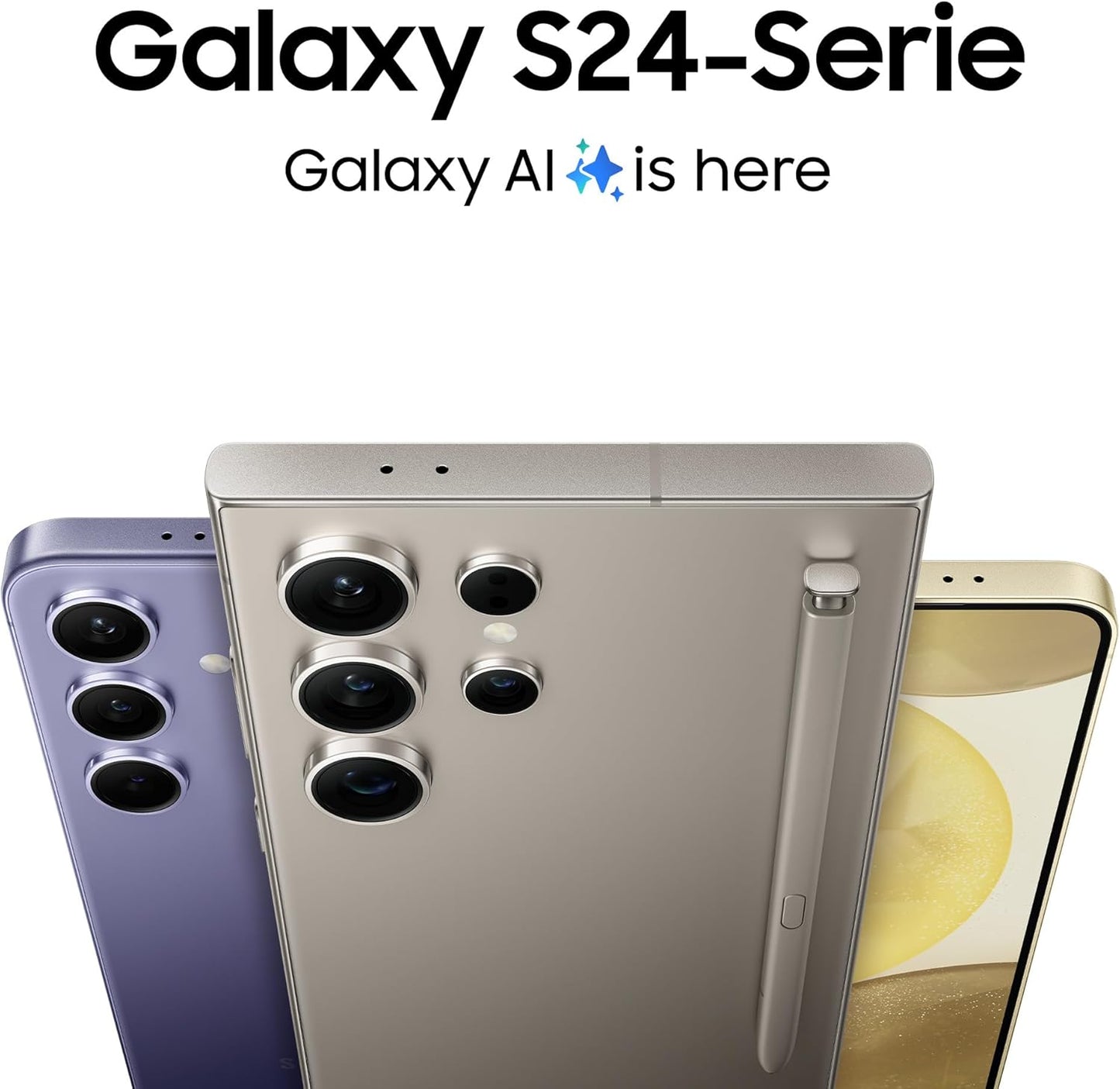 Samsung Galaxy S24 AI Smartphone, Android-Handy Ohne Vertrag, 8 GB RAM, 256 GB Speicher, 50-Mp-Kamera, Lange Akkulaufzeit, Cobalt Violet, 3 Jahre Herstellergarantie