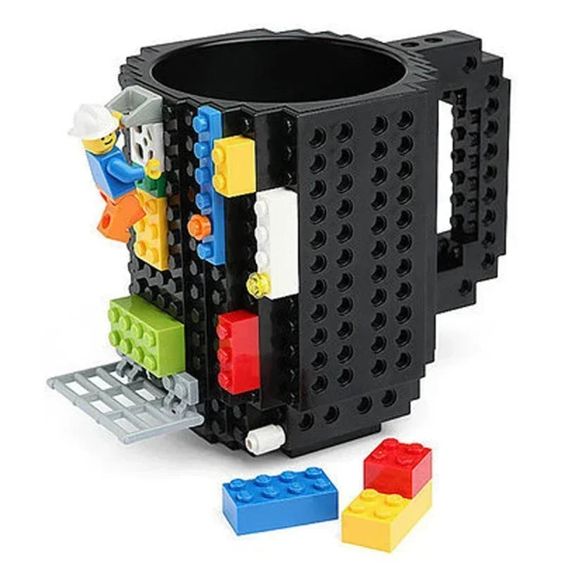 350ml Creative Building Block Mug - Versatile Coffee and Water Holder