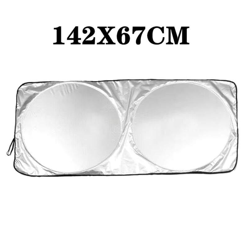 Universal UV Protection Car Window Sunshade - Front and Rear Windshield Cover for Snow, Ice, and Sun Protection