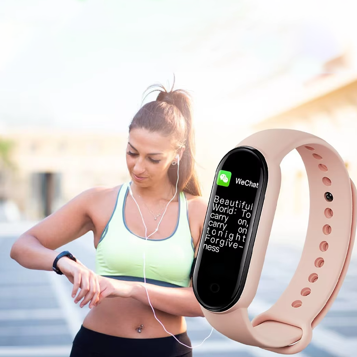 M8 Smart Watch Draadloze Bluetooth Headsets Smartband Fitness Tracker Bloeddruk Sport Slimme Armband voor Sport Tracker