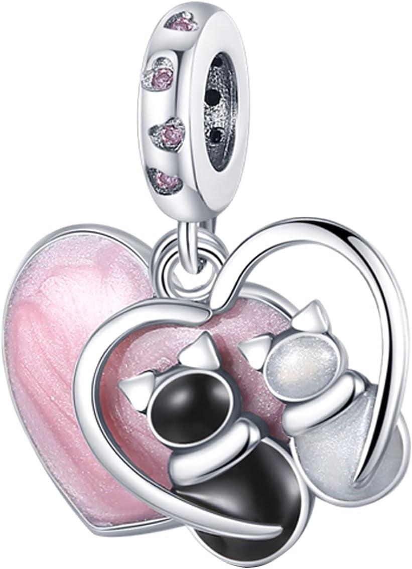 MULA 925 Silber Charms Anhänger - Perfekt für Europäische Armbänder & Halsketten für Frauen