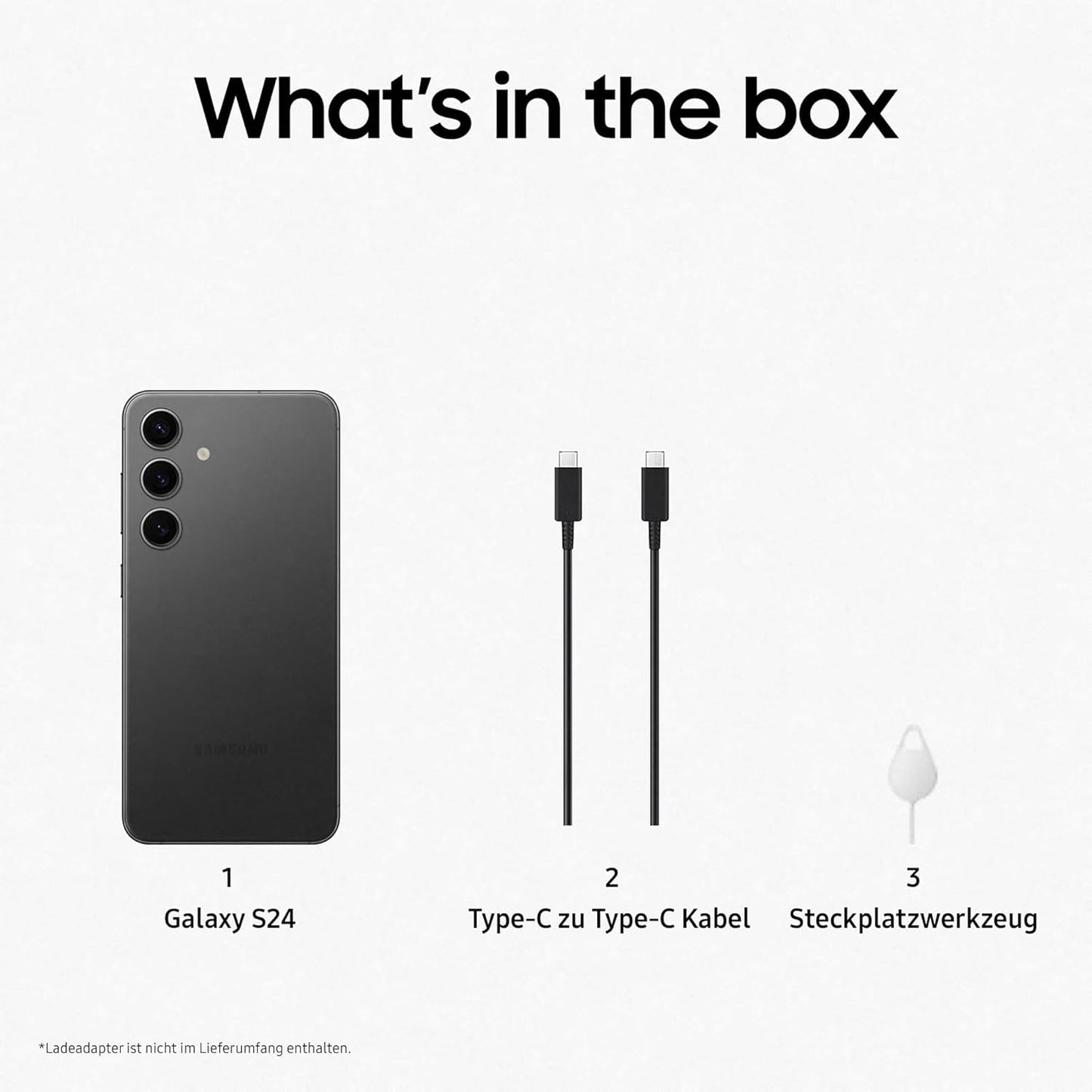 Samsung Galaxy S24 AI Smartphone, Android-Handy Ohne Vertrag, 8 GB RAM, 256 GB Speicher, 50-Mp-Kamera, Lange Akkulaufzeit, Onyx Black, 3 Jahre Herstellergarantie