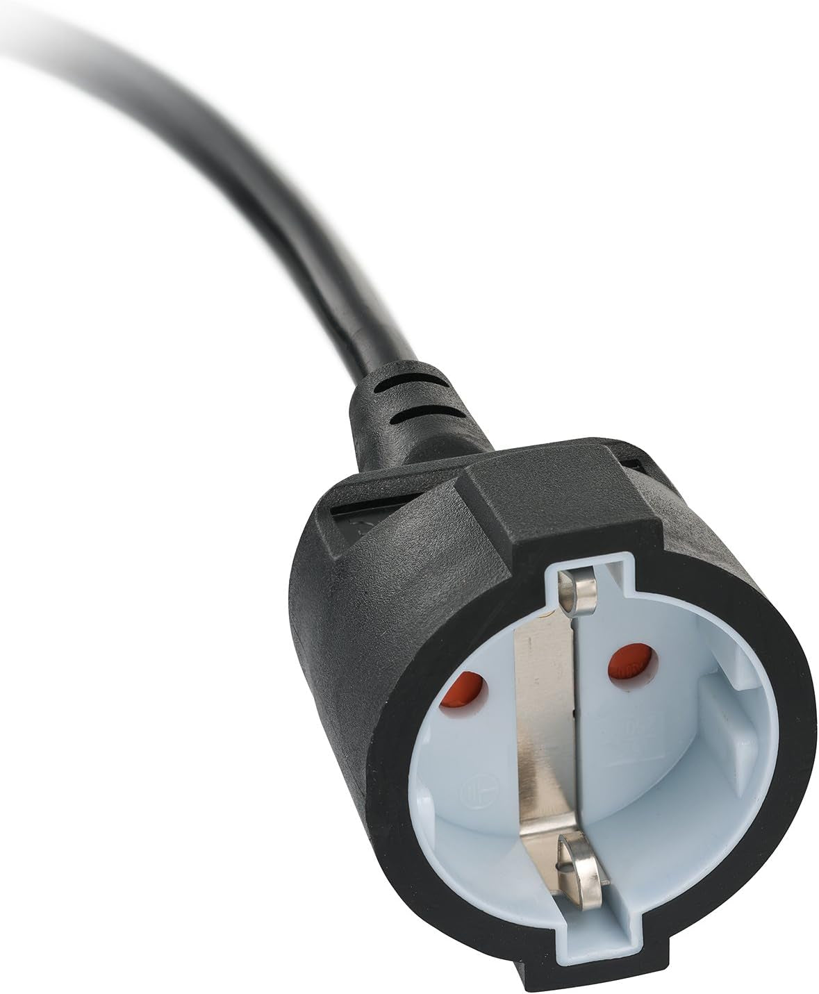 Brennenstuhl Qualitäts-Kunststoff-Verlängerungskabel Mit Flachstecker (Verlängerungskabel Flach Für Innen Mit 2M Kabel) Schwarz
