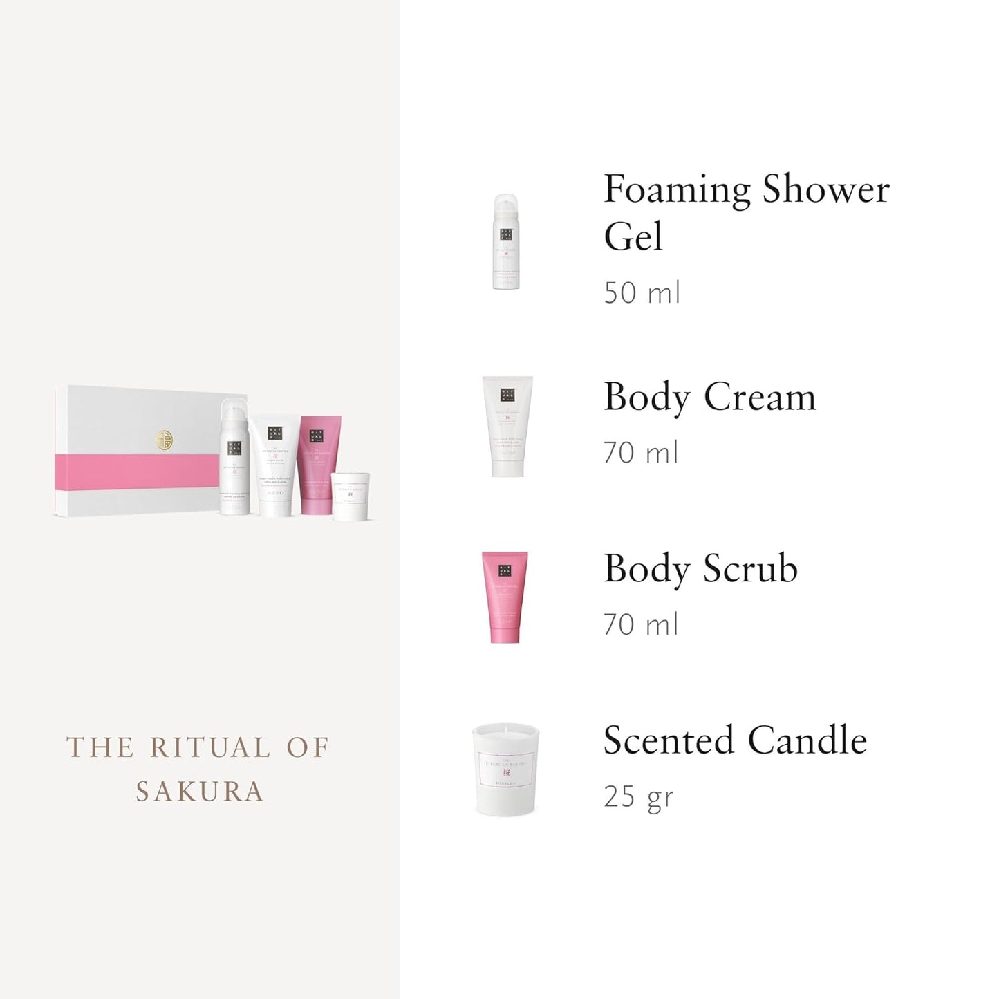 RITUALS Geschenkset the Ritual of Sakura, S – Geschenkbox Mit Produkten Für Die Körperpflege Mit Reismilch Und Kirschblüten – Pflegende Eigenschaften