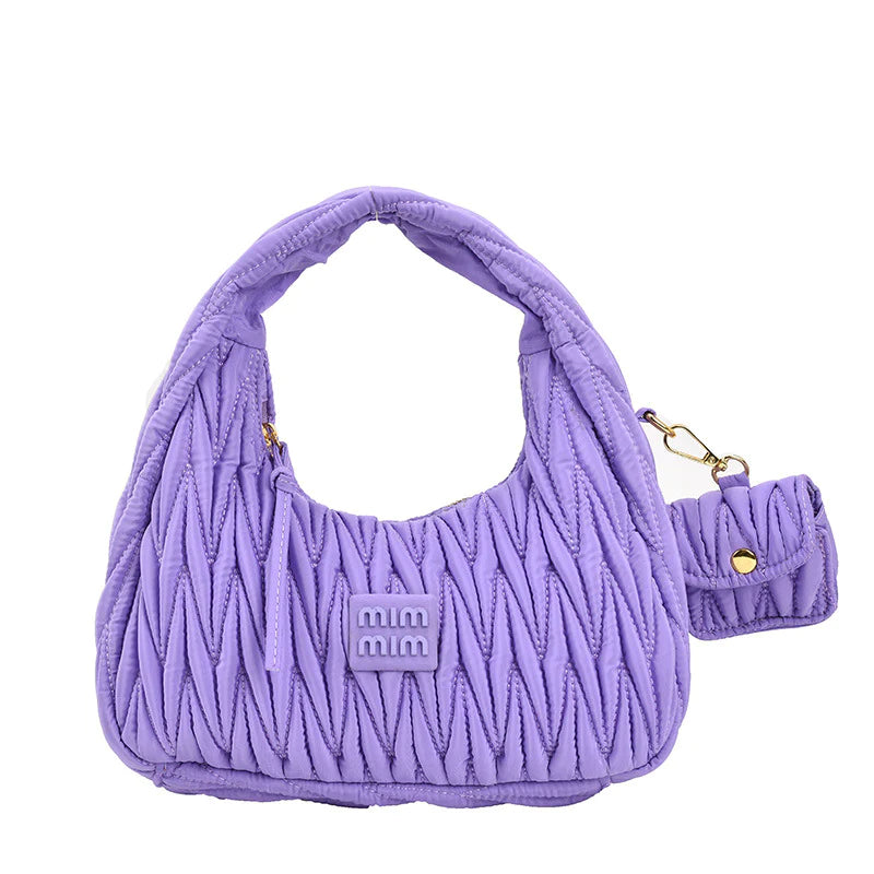 Luxury Brand Nylon Hobos Shoulder Bag for Women Handbag Clutch Purses 2023 New Brand Designer Evening Tote with Coin Purse