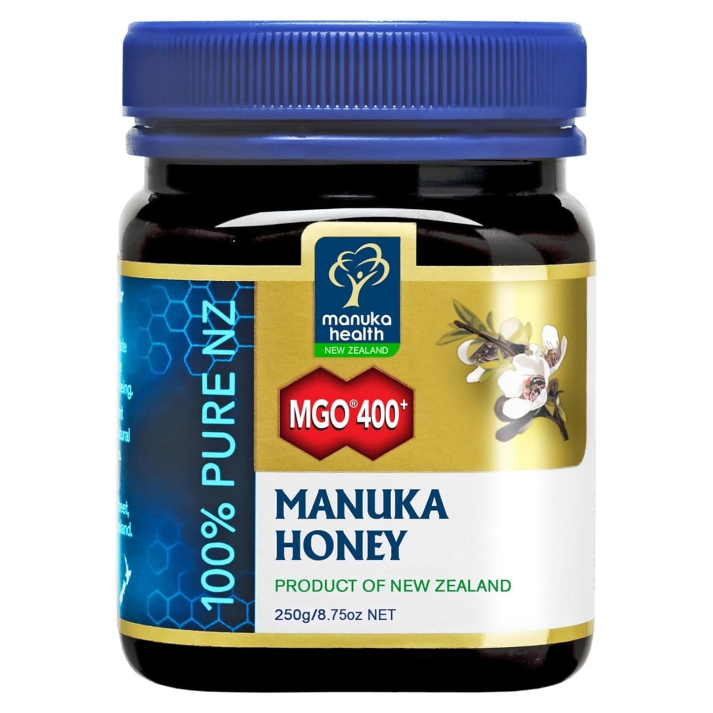 Manuka Health - Manuka Honig MGO 400+ 250 G - 100% Pur Aus Neuseeland Mit Zertifiziertem Methylglyoxal Gehalt